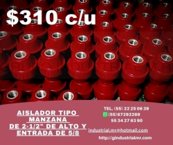 Aislador tipo manzana 