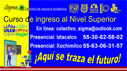 Curso de Ingreso a Licenciatura