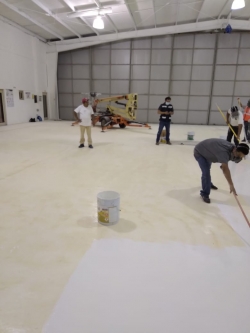 Aplicación y remoción de pintura epóxica