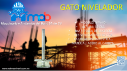 GATOS NIVELADORES NUEVOS EN QUERETARO