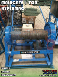 MALACATE 1 TON HYPERMAQ EN QUERETARO