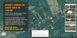 Invierte 5 hectáreas de terreno en Venta cerca de CANCUN