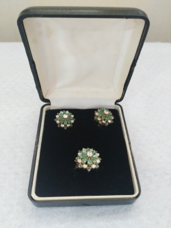 Venta De Juego De Joyas Antiguas De Oro y Esmeraldas