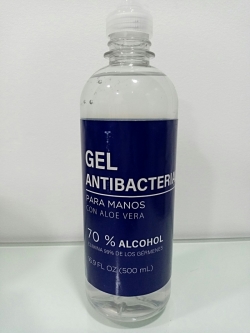 GEL ANTIBACTERIAL CON ALOE VERA 