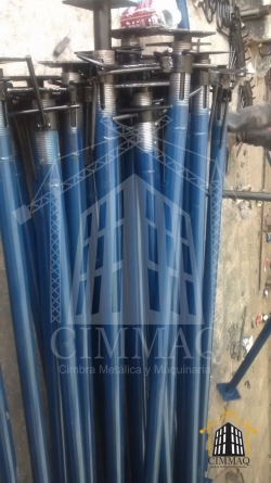 PUNTAL METÁLICO EXTENSIBLE O PIE DERECHO  PARA CIMBRA