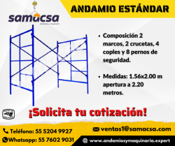 Andamio para construcción medida Estándar samacsa 