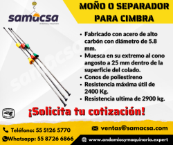 Cuña Metálica para separador de cimbra 