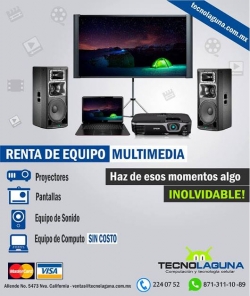 renta de equipo multimedia 