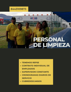 PERSONAL DE LIMPIEZA